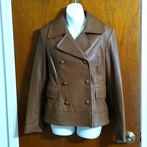 Woman's leather jacket.